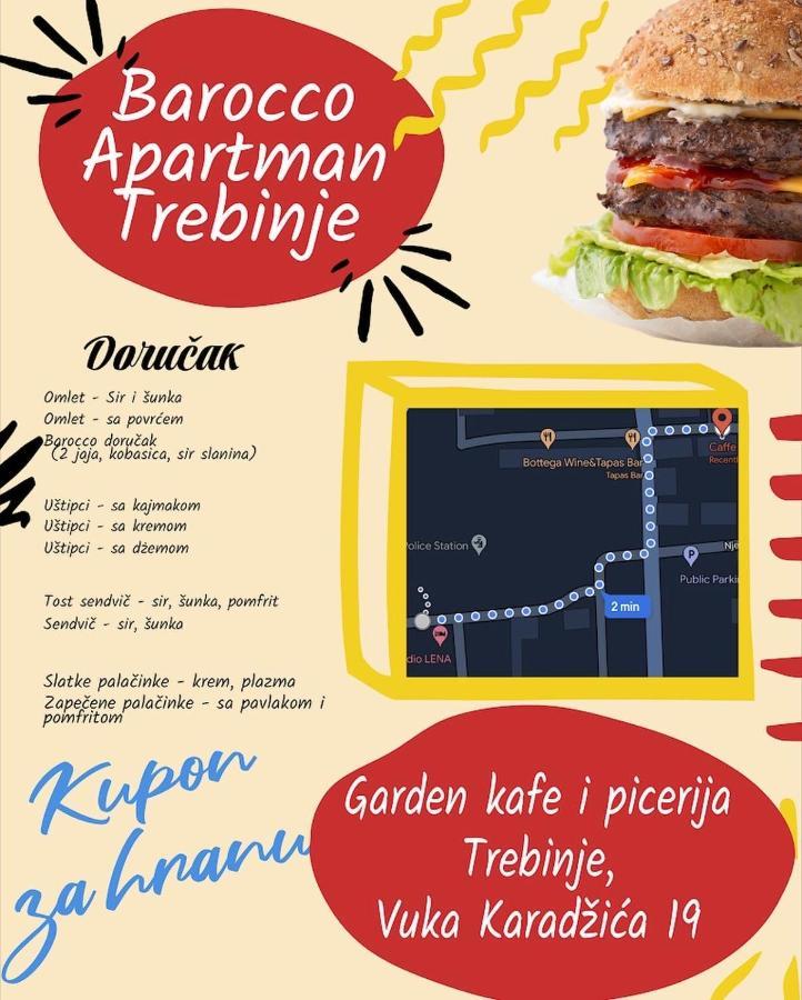 Apartman Barocco Trebinje Eksteriør billede
